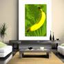 Banana Pop Art print in room set up