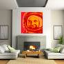 Yuri Gagarin Pop Art print in room set up