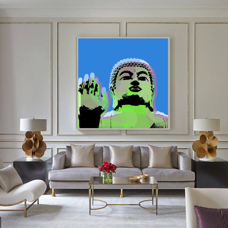 Original Pop Art Religion Digital by Jean Luc Comperat