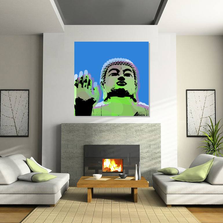 Original Pop Art Religion Digital by Jean Luc Comperat