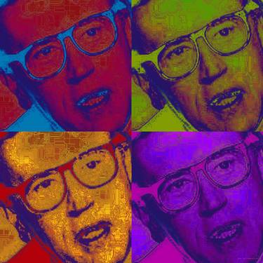 David Frost Pop Art 4 Panels Warhol Style Giclee thumb