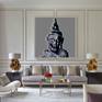 Buddha Pop Art print in room set up