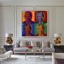 Mandela Pop Art print in room set up