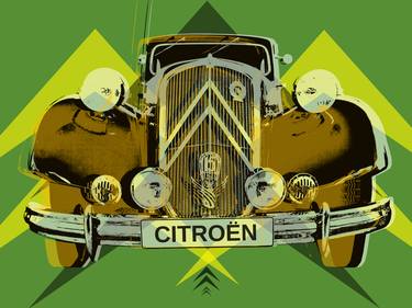 Citroen Traction Avant Pop Art Giclee thumb