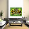 Citroen Traction Avant Pop Art print in room set up