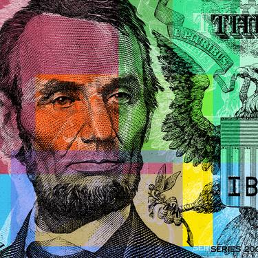 Abraham Lincoln Pop Art Giclee - $5 bill thumb