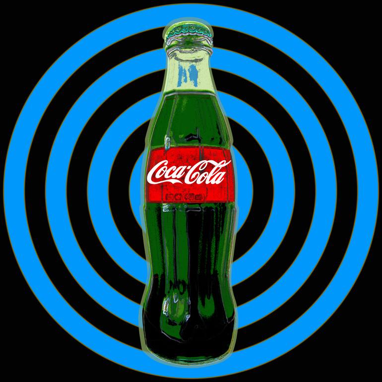 Coca Cola bottle Pop Art - Limited edition of 5 Mixed Media Jean Luc Comperat | Saatchi Art