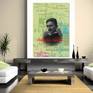 Nikola Tesla Pop Art print in room set up