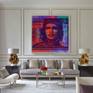 Che Guevara Pop Art print in room set up