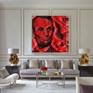 Abraham Lincoln Pop Art print in room set up