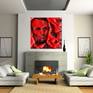 Abraham Lincoln Pop Art print in room set up
