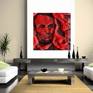 Abraham Lincoln Pop Art print in room set up