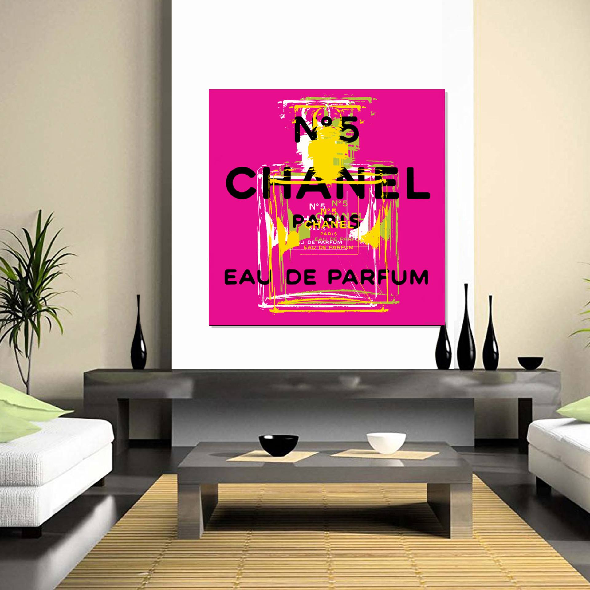 Chanel No 5 - Pop Art - Limited edition of 5 Mixed Media by Jean Luc  Comperat