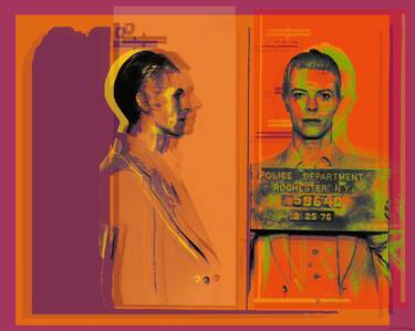 David Bowie mugshot Pop Art Warhol style giclee thumb