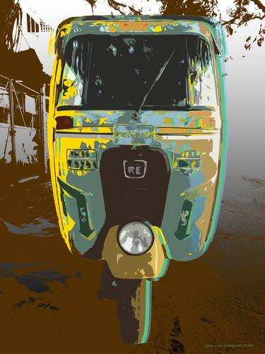 Auto Rickshaw Pop Art giclee thumb