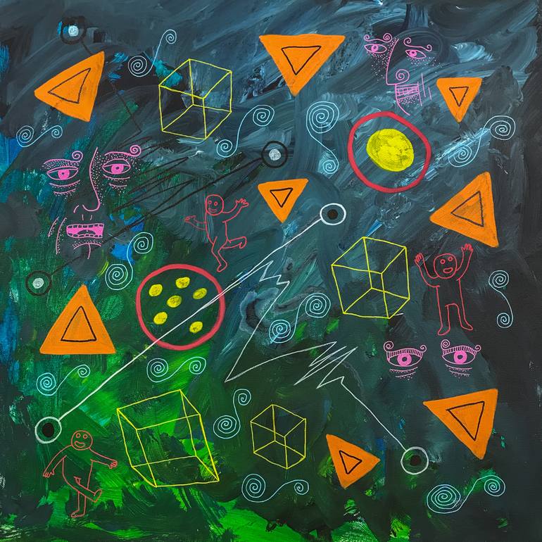 Original Modern Abstract Paintings by Daniel Unger