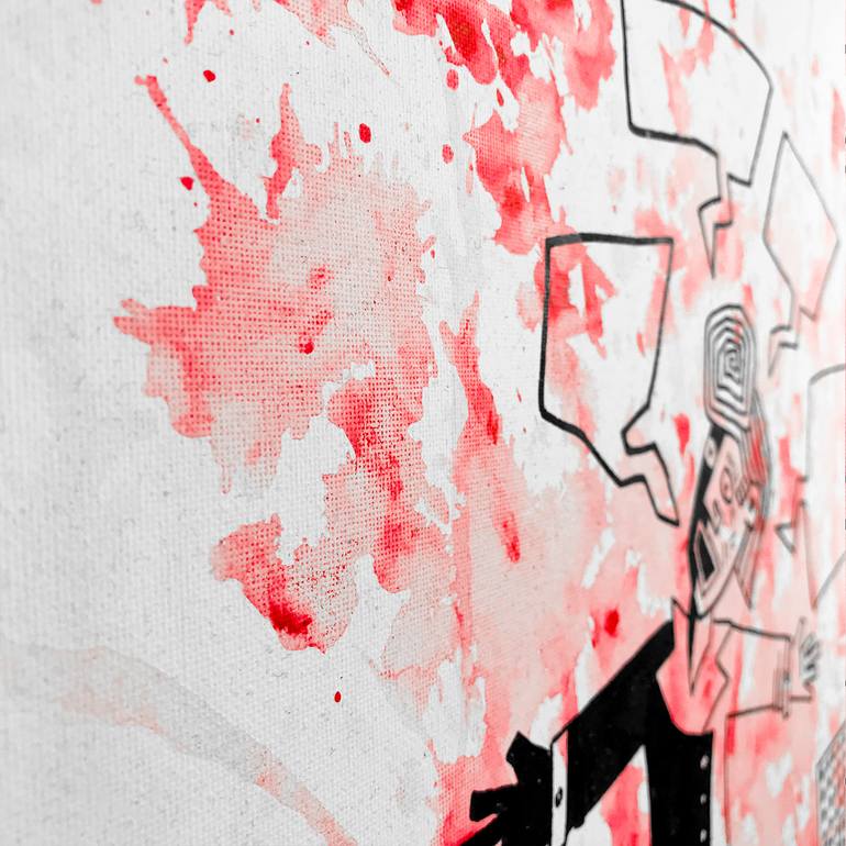 Original Expressionism Men Painting by Daniel Unger
