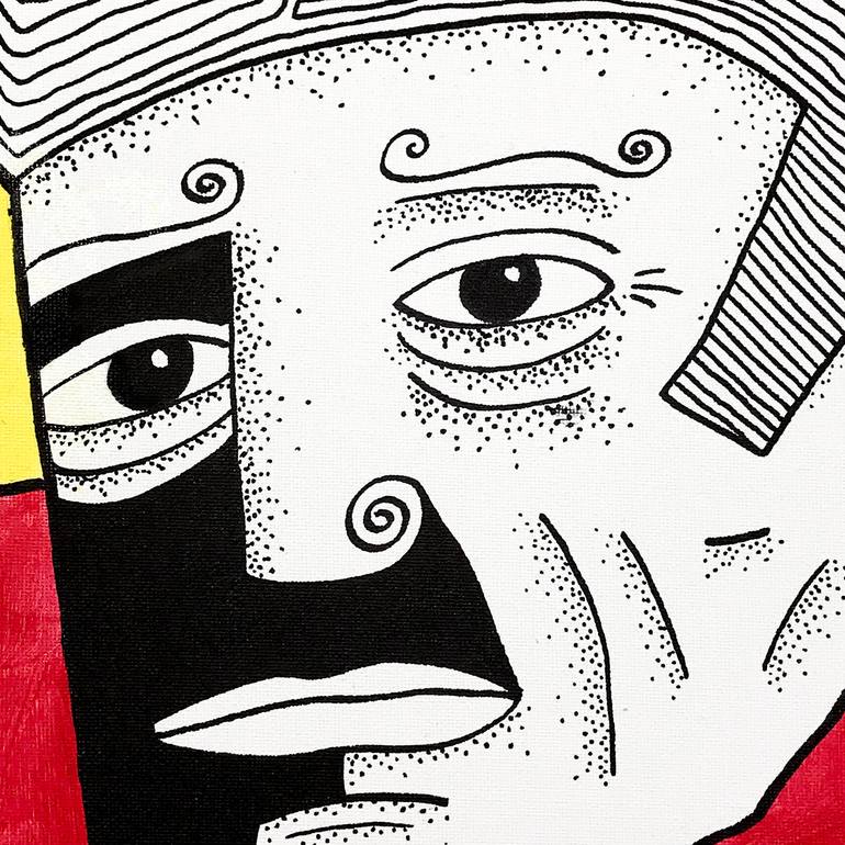 Original Illustration Men Painting by Daniel Unger