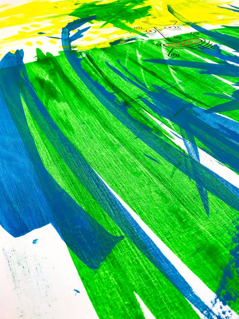 Original Abstract Expressionism Abstract Painting by Daniel Unger