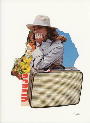 Original Dada Women Collage by Mikhail Siskoff