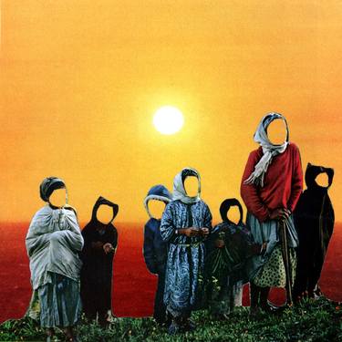 Original Surrealism Children Collage by Mikhail Siskoff