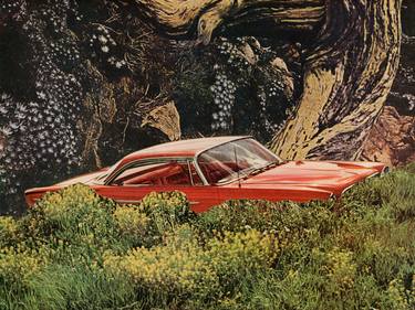 Original Surrealism Automobile Collage by Mikhail Siskoff