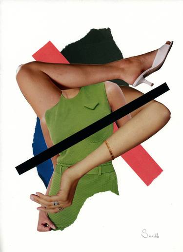 Original Abstract Fashion Collage by Mikhail Siskoff