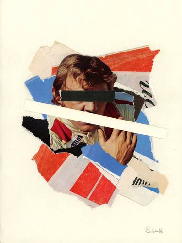 Original Abstract Men Collage by Mikhail Siskoff