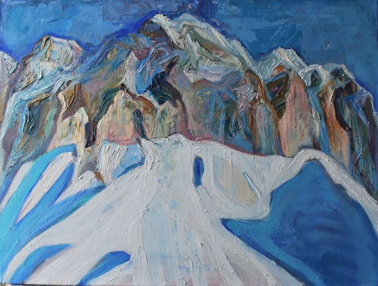 Alps Painting by Irina Lozinskaia | Saatchi Art