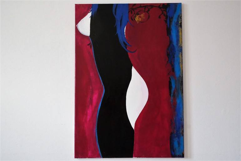 Original Conceptual Erotic Painting by Amie Milton