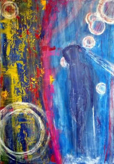 Original Abstract Expressionism Fantasy Paintings by Amie Milton
