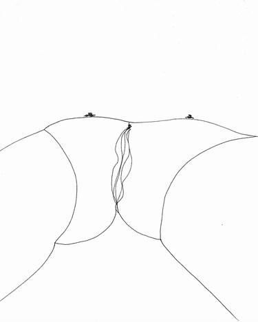 Original Figurative Erotic Drawings by Amie Milton