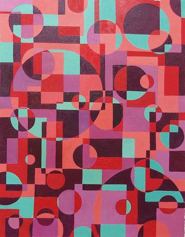 Print of Abstract Geometric Paintings by Roser Segura Feliu