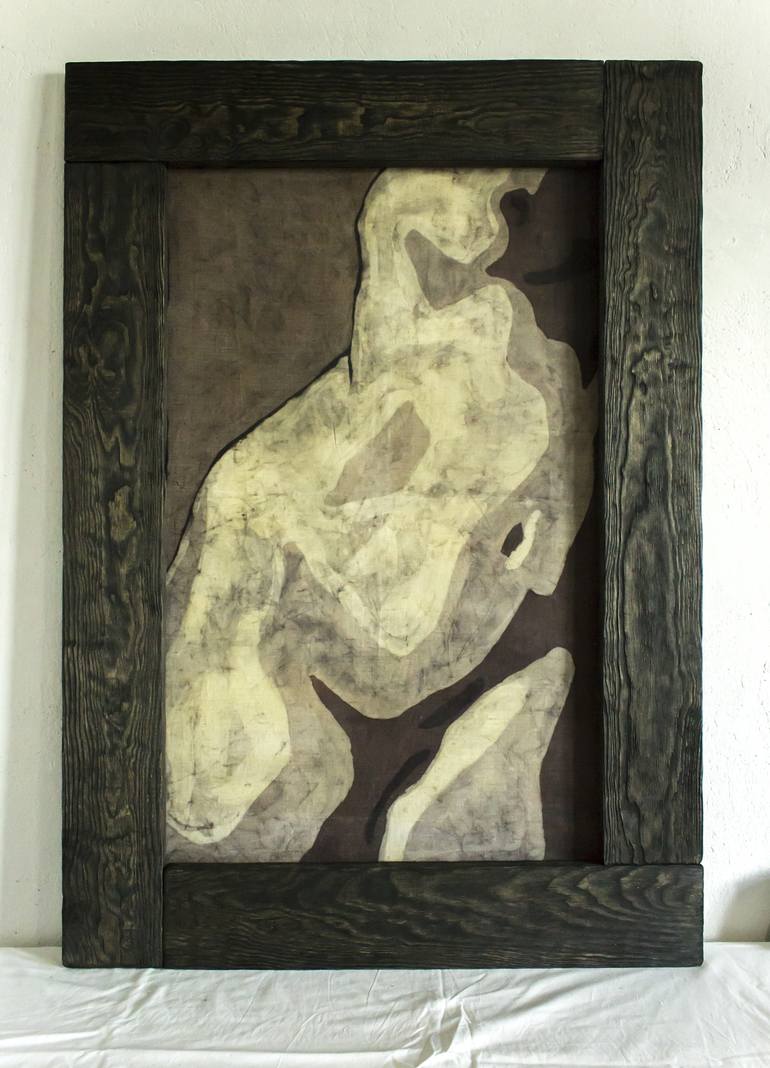 Original Figurative Nude Painting by Krzysztof Ciupa