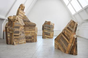 Original Cubism Family Sculpture by Krzysztof Ciupa