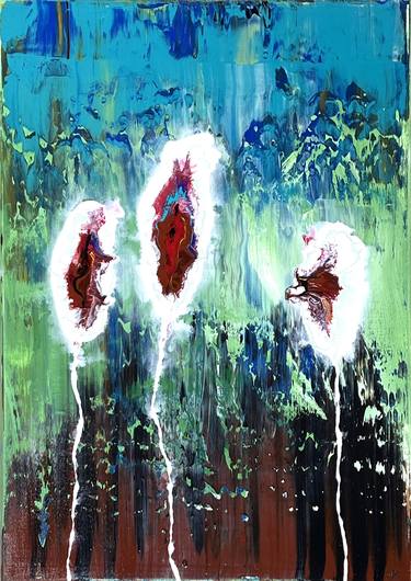 Original Abstract Expressionism Abstract Paintings by Mike Keck