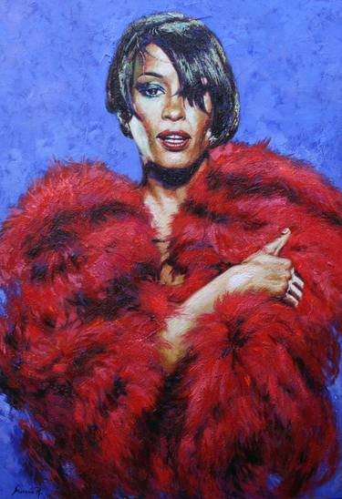 Whitney Houston portrait II thumb