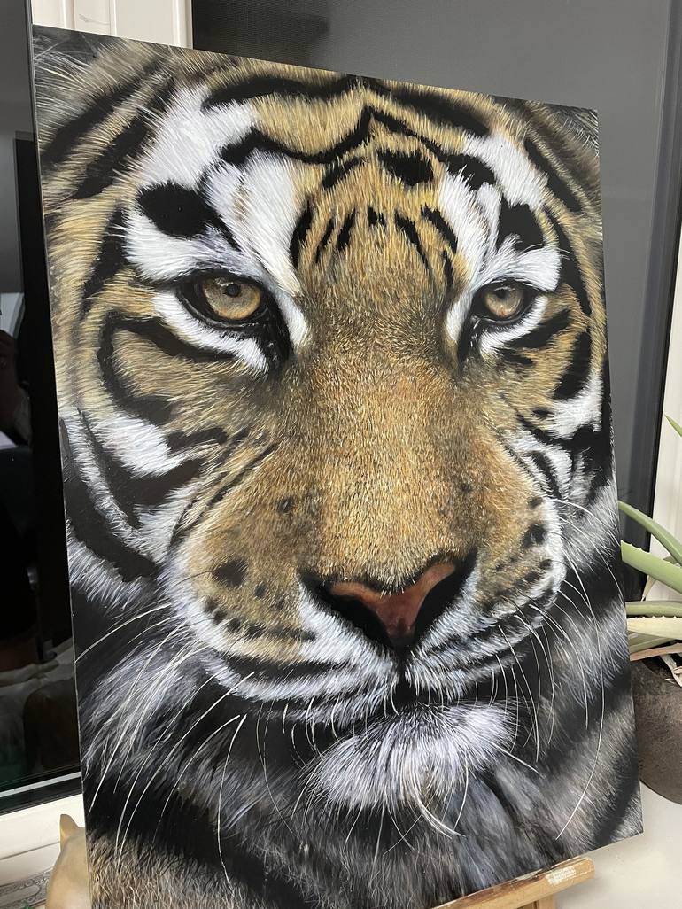 Original Realism Animal Painting by Maria Arias