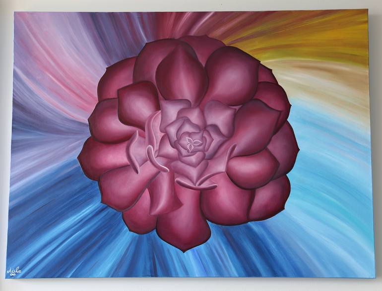 The Flower of Life Painting by Marisol Tcharian | Saatchi Art