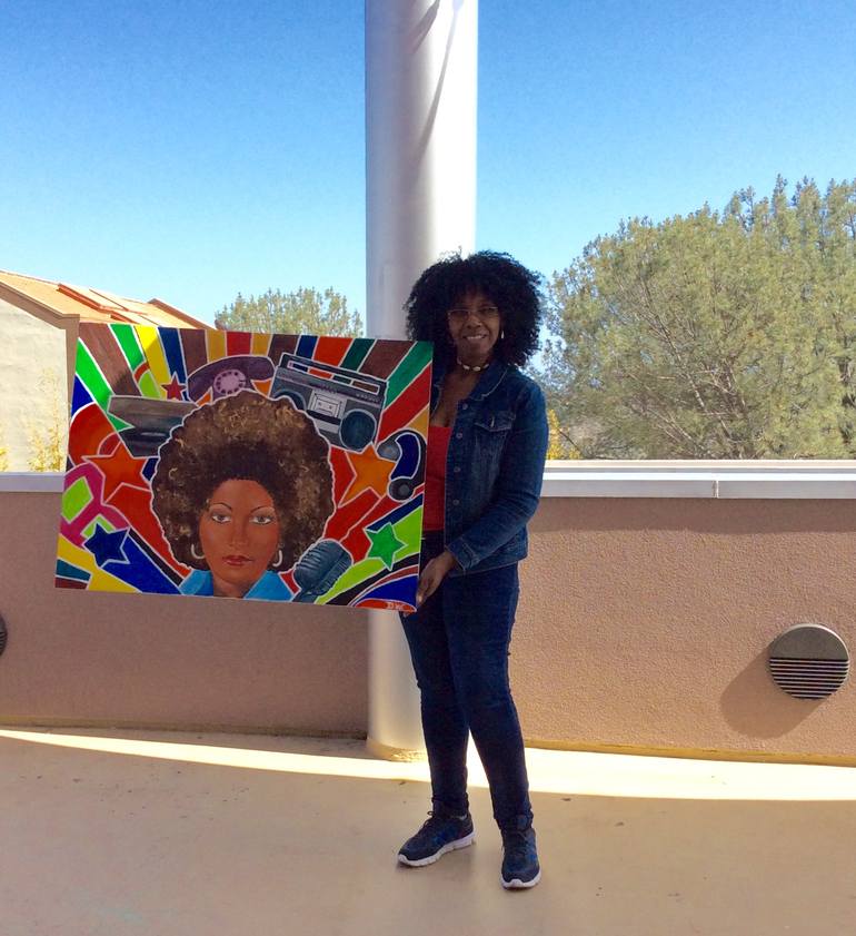 Original Realism People Painting by Deedeeart Williams