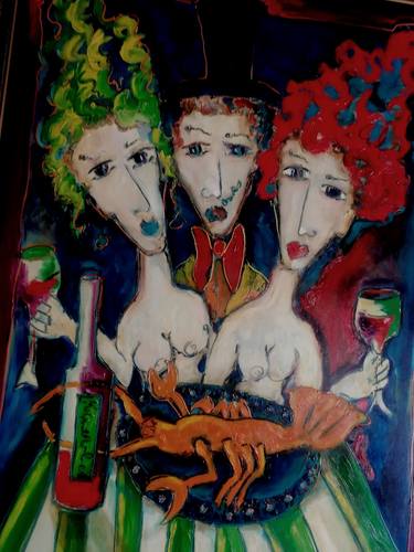 Original Surrealism Fantasy Painting by Laurens Barnard