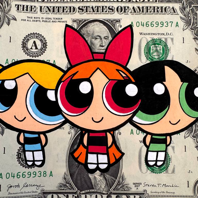 Original Contemporary Comics Painting by Chu Currency