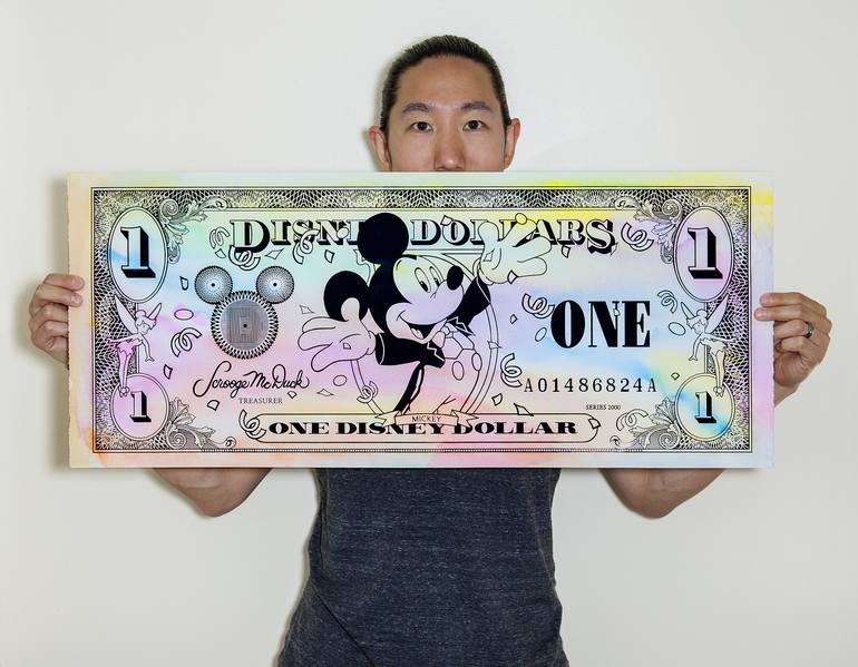 Original Pop Art Popular culture Painting by Chu Currency