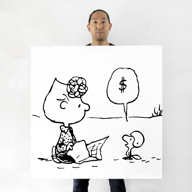 Original Minimalism Popular culture Painting by Chu Currency