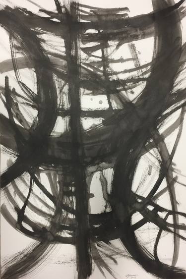Original Expressionism Abstract Drawings by Liliana Gerardi