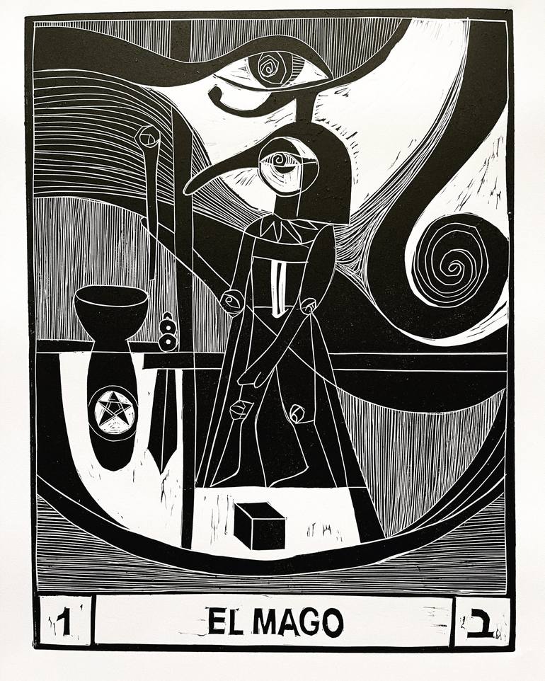 Tarot El Mago Art Print