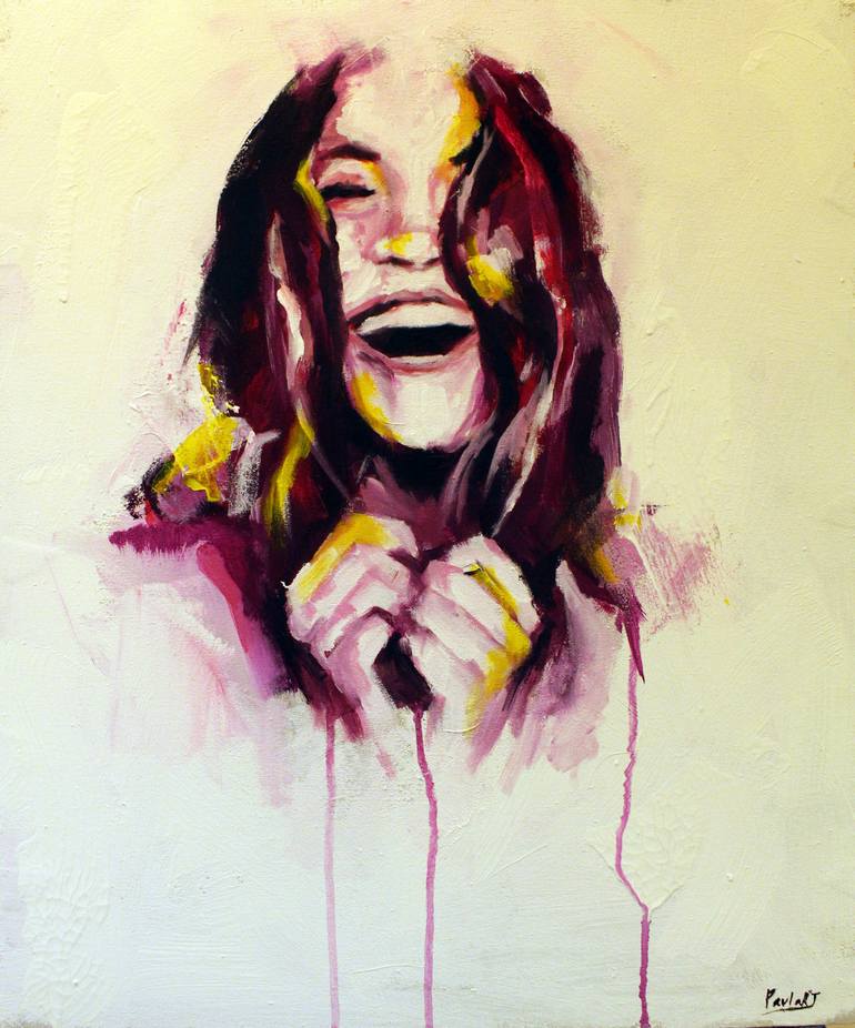 MOOD 1, LAUGH Painting by Paula Roselló | Saatchi Art