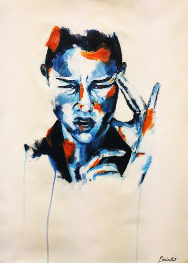 Original Abstract Expressionism Portrait Paintings by Paula Roselló