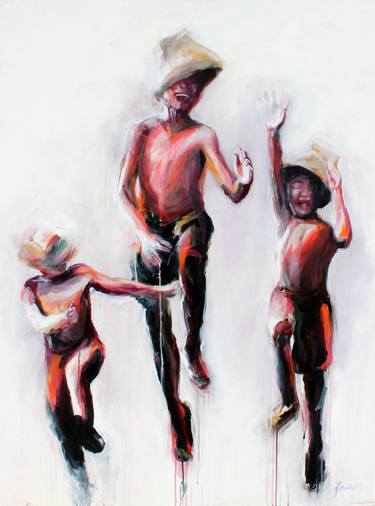 Original Figurative Children Paintings by Paula Roselló