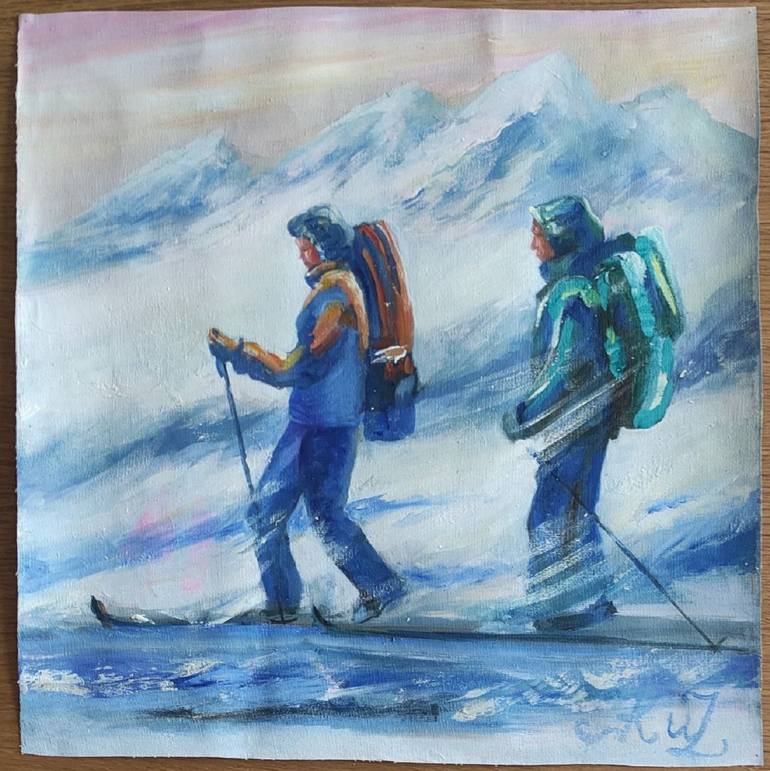 Original Classicism Landscape Painting by Julia Vedrina